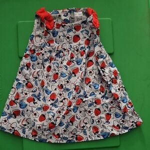 Carter's Red and Blue Strawberry Print Dress